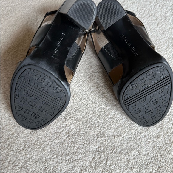 Naturalizer Black Open-Toe Heels - Picture 6 of 7